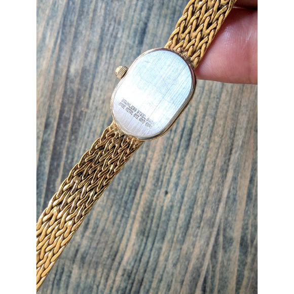Vintage Longines L960 AO Gold Dial Quartz Womens Watch Gold Plated Mesh Bracelet main image 12